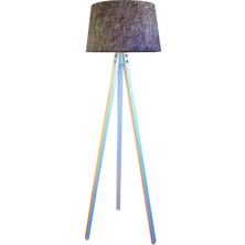 Lambada Masif 3 Ayaklı Lambader Tripod Kum DESEN7BEYAZ Ayak