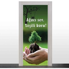 Okularenkkat Ağaç Temalı Değerler Kapı Giydirme