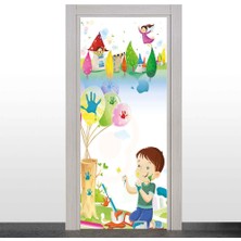 Okularenkkat Çocuk ve Ağaç Temalı Kapı Giydirme