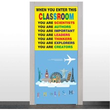 Okularenkkat Ingilizce Sınıfı Kapı Giydirme