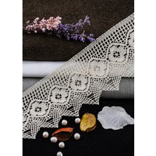Alka Dantel 1421 Merserize Krem Kopanaki  10 mt