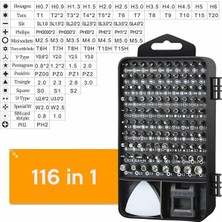 117 Parça Profesyonel Cep Telefonu Tablet Laptop Tamir Seti Tornavida Seti