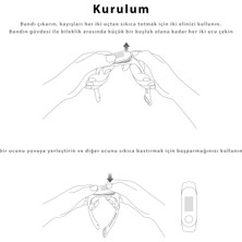 Kyver Xiaomi Mi Band 6 Akıllı Bileklik Uyumlu Silikon Kordon Kayış Turuncu