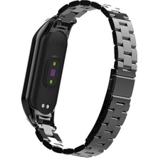 Ally Xiaomi Mi Band 5 Stainless Steel 3 Bakla Çelik Kayış Kordon AL-33493