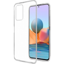 Smcase Xiaomi Redmi Note 10 Kılıf Süper Silikon Şeffaf Koruma Renksiz