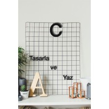 Hellove Alfabenin Tüm Harfleri Harfi Kendi Cümlelerini Yaz 2 Adet Helvetica Fontlu Duvar Yazısı