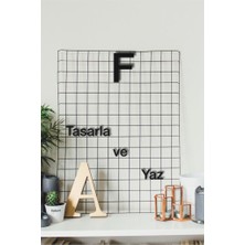 Hellove Alfabenin Tüm Harfleri Harfi Kendi Cümlelerini Yaz 2 Adet Helvetica Fontlu Duvar Yazısı