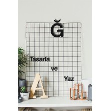 Hellove Alfabenin Tüm Harfleri Harfi Kendi Cümlelerini Yaz 2 Adet Helvetica Fontlu Duvar Yazısı