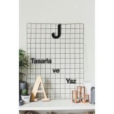 Hellove Alfabenin Tüm Harfleri Harfi Kendi Cümlelerini Yaz 2 Adet Helvetica Fontlu Duvar Yazısı