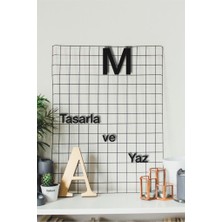 Hellove Alfabenin Tüm Harfleri Harfi Kendi Cümlelerini Yaz 2 Adet Helvetica Fontlu Duvar Yazısı