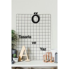 Hellove Alfabenin Tüm Harfleri Harfi Kendi Cümlelerini Yaz 2 Adet Helvetica Fontlu Duvar Yazısı