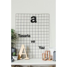 Hellove Alfabenin Tüm Harfleri Harfi Kendi Cümlelerini Yaz 2 Adet Helvetica Fontlu Duvar Yazısı