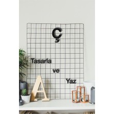 Hellove Alfabenin Tüm Harfleri Harfi Kendi Cümlelerini Yaz 2 Adet Helvetica Fontlu Duvar Yazısı