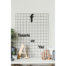 Hellove Alfabenin Tüm Harfleri Harfi Kendi Cümlelerini Yaz 2 Adet Helvetica Fontlu Duvar Yazısı