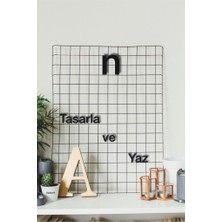 Hellove Alfabenin Tüm Harfleri Harfi Kendi Cümlelerini Yaz 2 Adet Helvetica Fontlu Duvar Yazısı