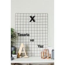 Hellove Alfabenin Tüm Harfleri Harfi Kendi Cümlelerini Yaz 2 Adet Helvetica Fontlu Duvar Yazısı