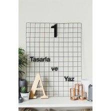 Hellove Alfabenin Tüm Harfleri Harfi Kendi Cümlelerini Yaz 2 Adet Helvetica Fontlu Duvar Yazısı