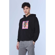 Ecko Unltd Henley Siyah Erkek Kapüşonlu Hoodie