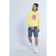 Ecko Unltd Henley Sarı Erkek Kapüşonlu Hoodie