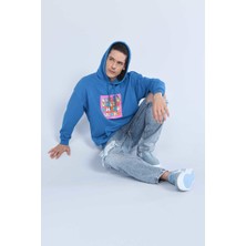 Ecko Unltd Henley Mavi Erkek Kapüşonlu Hoodie