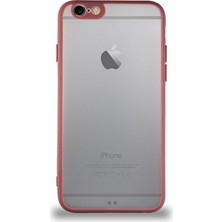 Kzy Apple iPhone 6 Kılıf Kamera Korumalı Ultra Ince Kapak - Kırmızı