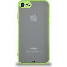 Kzy Apple iPhone Se Kılıf Kamera Korumalı Ultra Ince Kapak - Açık Yeşil