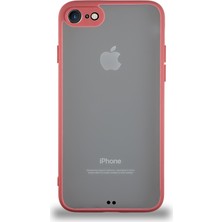 Kzy Apple iPhone 7 Kılıf Kamera Korumalı Ultra Ince Kapak - Kırmızı