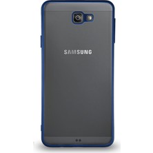 Kzy Samsung Galaxy J7 Prime Kılıf Kamera Korumalı Ultra Ince Kapak - Lacivert
