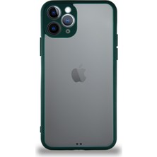Kzy Apple iPhone 11 Pro Kılıf Kamera Korumalı Ultra Ince Kapak - Koyu Yeşil