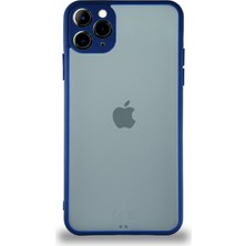 Kzy Apple iPhone 11 Pro Max Kılıf Kamera Korumalı Ultra Ince Kapak - Lacivert