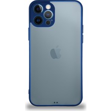 Kzy Apple iPhone 12 Pro Kılıf Kamera Korumalı Ultra Ince Kapak - Lacivert