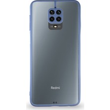 Kzy Xiaomi Redmi Note 9 Pro Kılıf Kamera Korumalı Ultra Ince Kapak - Mavi