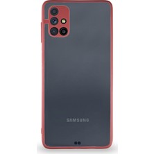 Kzy Samsung Galaxy A71 Kılıf Kamera Korumalı Ultra Ince Kapak - Kırmızı