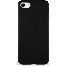 Kzy Apple iPhone 7 Kılıf Soft Premier Renkli Silikon Kapak - Siyah