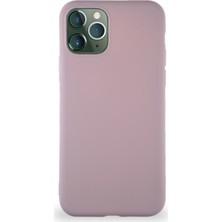 Kzy Apple iPhone 11 Pro Kılıf Soft Premier Renkli Silikon Kapak - Pudra