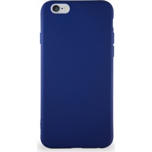 Kzy Apple iPhone 6s Kılıf Soft Premier Renkli Silikon Kapak - Lacivert