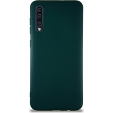 Kzy Samsung Galaxy A30S Kılıf Soft Premier Renkli Silikon Kapak - Yeşil