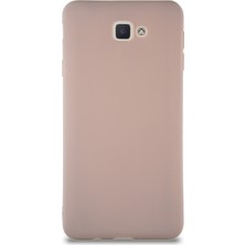 Kzy Samsung Galaxy J7 Prime Kılıf Soft Premier Renkli Silikon Kapak - Pudra