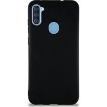 Kzy Samsung Galaxy M11 Kılıf Soft Premier Renkli Silikon Kapak - Siyah
