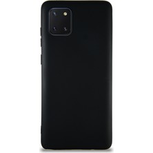 Kzy Samsung Galaxy A81 Kılıf Soft Premier Renkli Silikon Kapak - Siyah