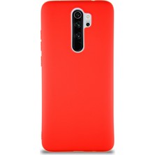 Kzy Xiaomi Redmi Note 8 Pro Kılıf Soft Premier Renkli Silikon Kapak - Kırmızı