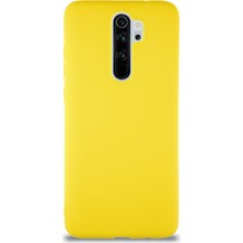 Kzy Xiaomi Redmi Note 8 Pro Kılıf Soft Premier Renkli Silikon Kapak - Sarı