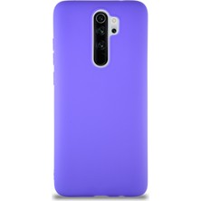 Kzy Xiaomi Redmi Note 8 Pro Kılıf Soft Premier Renkli Silikon Kapak - Mor