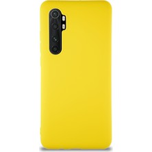 Kzy Xiaomi Mi Note 10 Lite Kılıf Soft Premier Renkli Silikon Kapak - Sarı