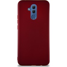 Kzy Huawei Mate 20 Lite Kılıf Soft Premier Renkli Silikon Kapak - Mürdüm