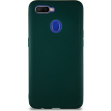 Kzy Oppo A5S Kılıf Soft Premier Renkli Silikon Kapak - Yeşil