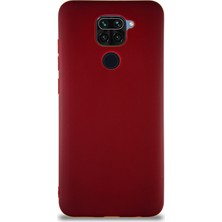 Kzy Xiaomi Redmi Note 9 Kılıf Soft Premier Renkli Silikon Kapak - Mürdüm