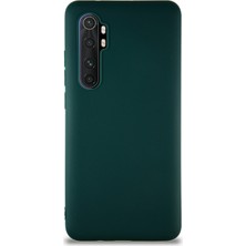 Kzy Xiaomi Mi Note 10 Lite Kılıf Soft Premier Renkli Silikon Kapak - Yeşil