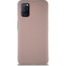 Kzy Oppo A52 Kılıf Soft Premier Renkli Silikon Kapak - Pudra