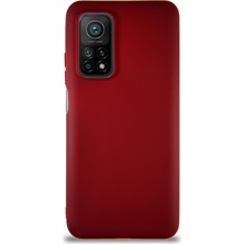 Kzy Xiaomi Mi 10T Pro Kılıf Soft Premier Renkli Silikon Kapak - Mürdüm